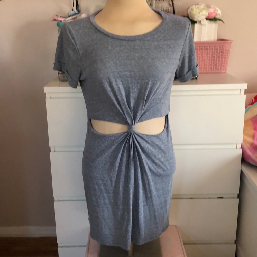 Shirt cut out dress